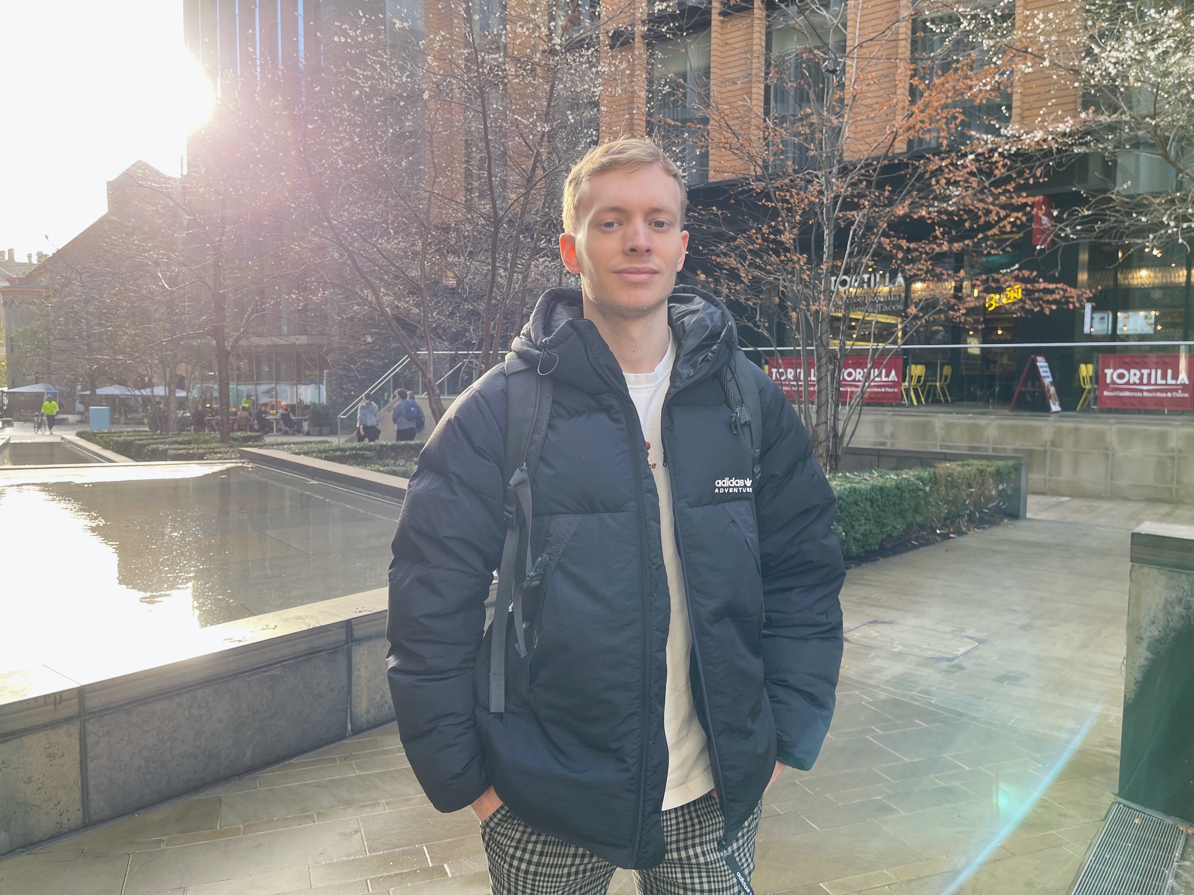 Matt Holman on a London street
